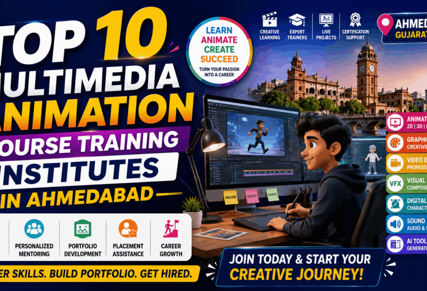Top 10 Multimedia Animation Courses Training Institutes in Ahmedabad