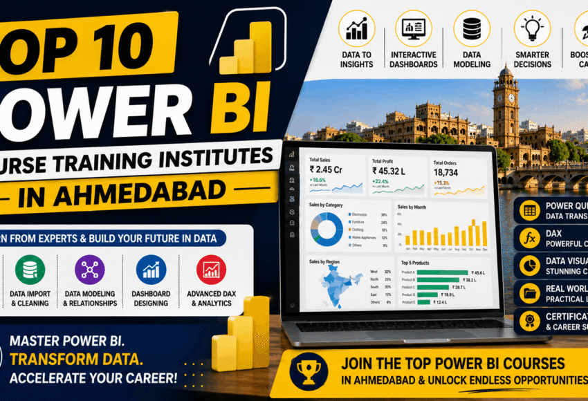 Top 10 Power BI Courses Training Institutes in Ahmedabad