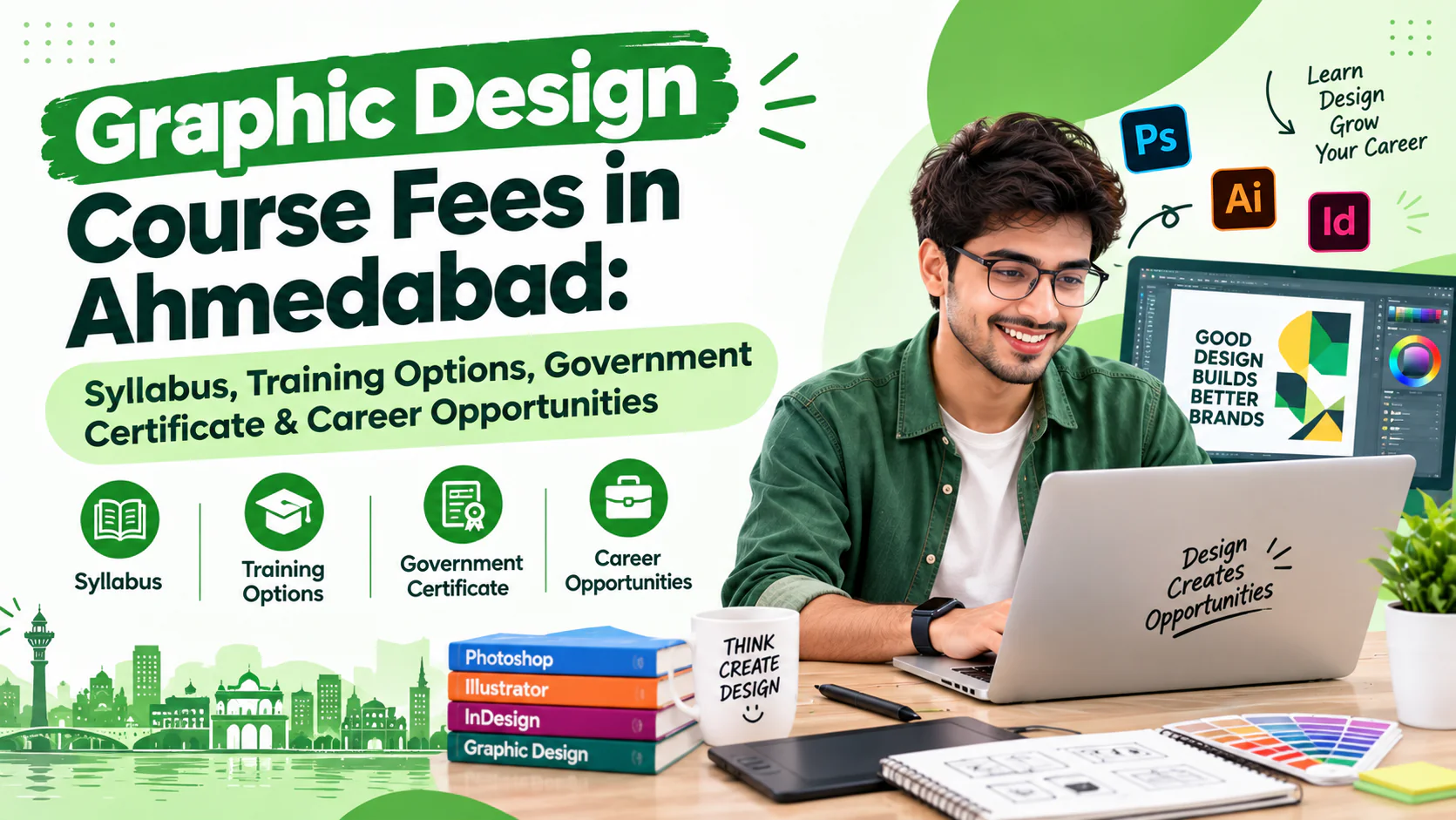 Graphic Design Course Fees in Ahmedabad: Syllabus, Training Options, Government Certificate & Career Opportunities
