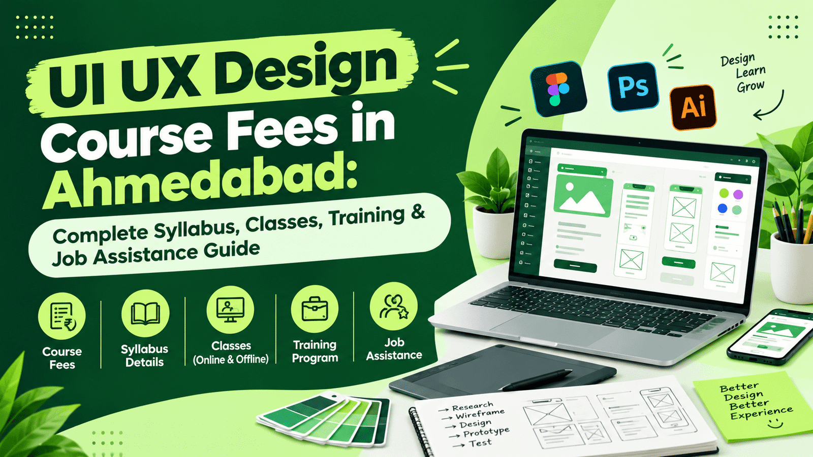 UI UX Design Course Fees in Ahmedabad: Complete Syllabus, Classes, Training & Job Assistance Guide