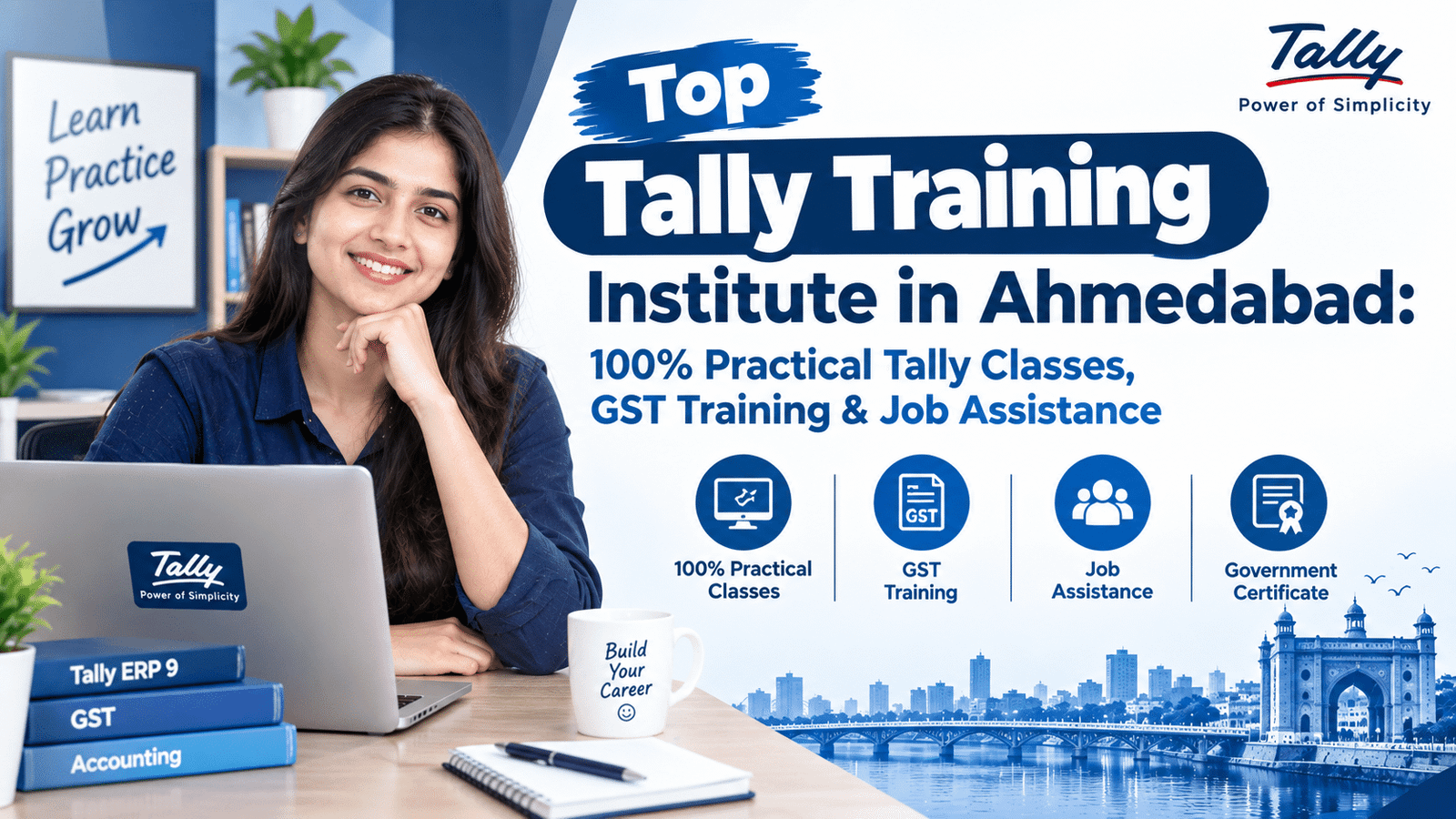 Top Tally Training Institute in Ahmedabad: 100% Practical Tally Classes, GST Training & Job Assistance